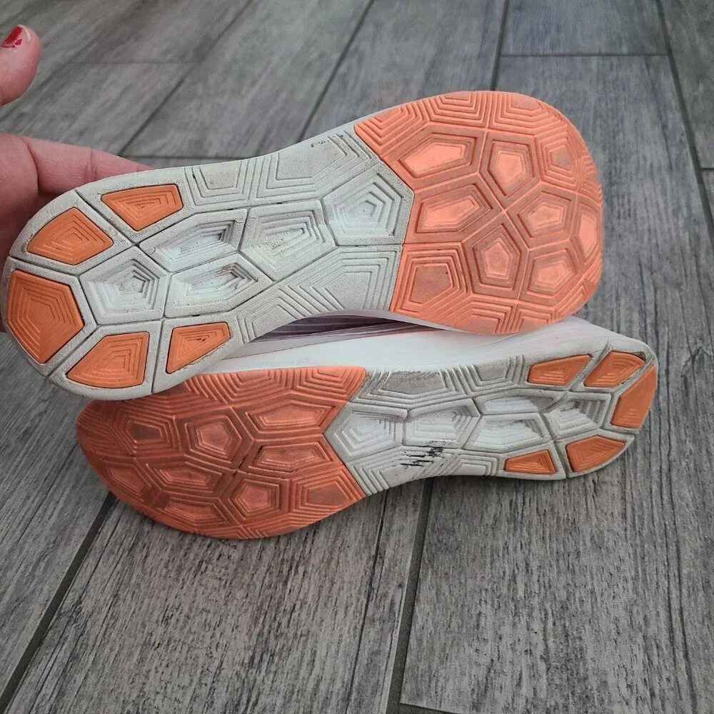 Nike React Element Women's Translucent Orange White Running Sneakers Size 8